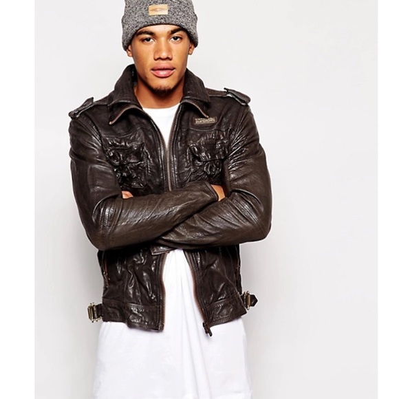 superdry ryan leather jacket